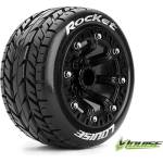 LOUISE RC Гуми с джанти за Traxxas 1/16 E-Revo Louise RC ST-ROCKET 1/16 Truck Tire Set Mounted Sport Black 2.2 Wheels Hex 12mm LOUT3188SB (LOUT3188SB)