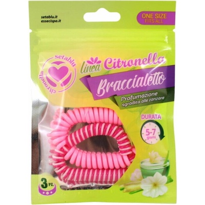 ZigZag Citronella repelentný náramok na ochranu proti hmyzu 3 ks