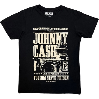 Johnny Cash Prison Poster Carbon Black L Риза (JCCBN28MB03)