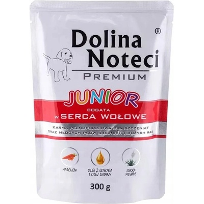 Dolina Noteci Premium Junior Rich In Beef Hearts 300 g