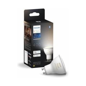 Philips White Ambiance GU10 LED Spot 1-Pack (400lm), dimmable LED lamp for the Hue lighting system with warm white light, smart light control via voice and app. - 8720169229976 - mallbg