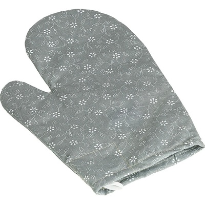 Bellatex Kuchyňská chňapka 28 x 18 cm Pnoucí kytička šedá
