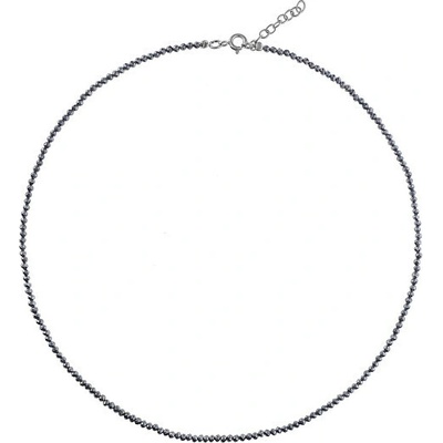 Again Jewelry Korálkový náhrdelník z hematitu AJKNA005