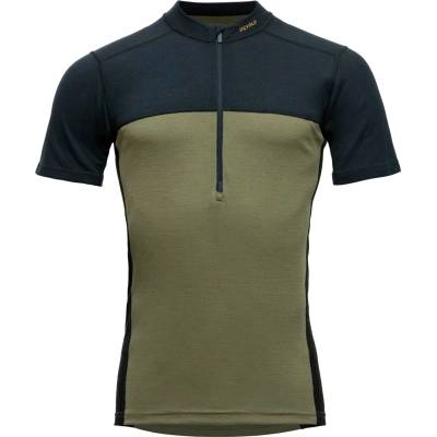 Devold Мъжко мериносово термобельо Devold Lauparen Merino 190 Zip Tee Merino base layer - Ink / Lichen / Black (015-2115-0112)