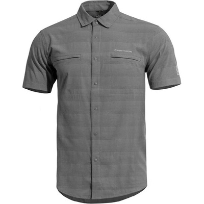 PENTAGON риза с къс ръкав Ripple, сива (K02028-08WG)