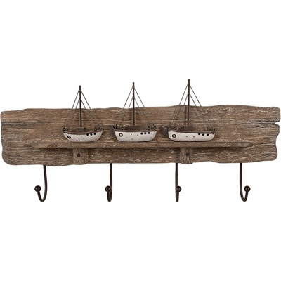 Clayre & Eef Nauticco 63 x 8 x 27 cm hnědý