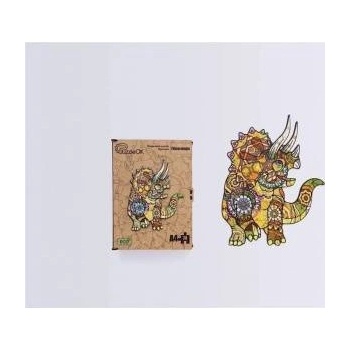 PuzzleOK Wooden puzzles eco 74 Triceratops A4