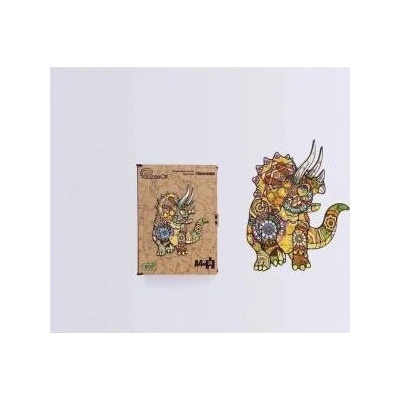 PuzzleOK Wooden puzzles eco 74 Triceratops A4