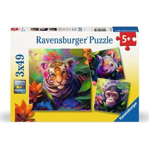 Ravensburger - Puzzle 3x49 Jungle Babies - 40 - 99 piese