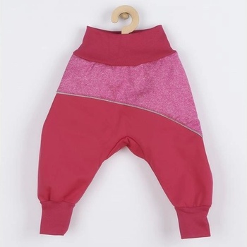 Softshellové dojčenské nohavice Ružová
