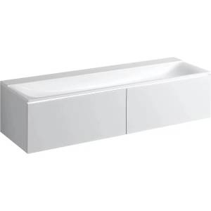 Geberit Долен шкаф за окачена мивка Geberit Xeno2, бял, 2 чекмеджета, 160 см (500.346.01.1)