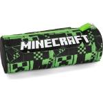 Panini Цилиндричен ученически несесер Panini - Minecraft, Pixels, Green (70389)