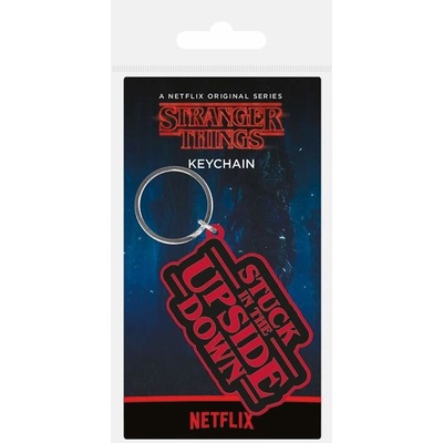 Přívěsek na klíče gumová Stranger Things logo