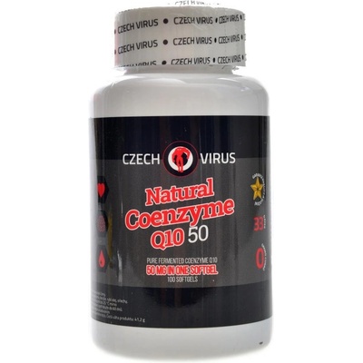 Czech Virus Natural Coenzyme Q10 50 100 kapsúl