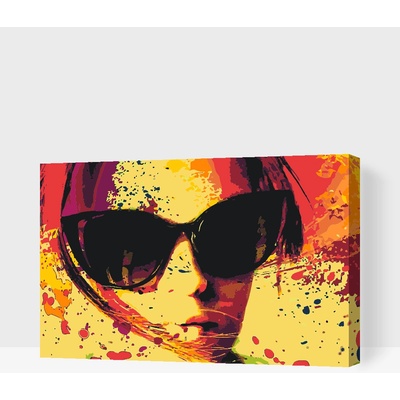 Vymalujsisam Malování podle čísel Sluneční brýle ve žlutém