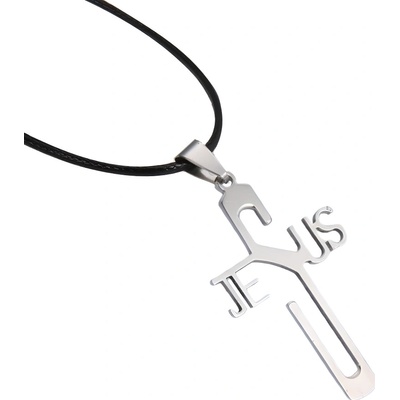 Miranda Přívěsek z chirurgické oceli Křížek Jesus SZ088