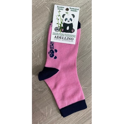 ADELLiNO bambusové ponožky růžové