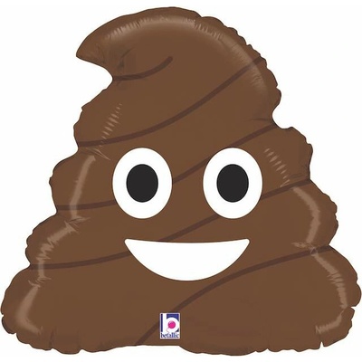 Grabo Nafukovací balónek emoji duhový Poo 51 cm
