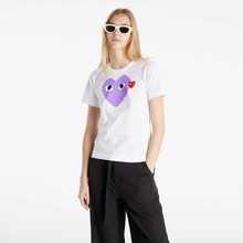 Comme des Garcons PLAY Tee White Purple