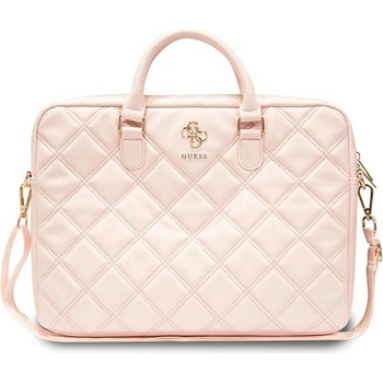 GUESS Guess Quilted 4G Чанта за лаптоп, 16", розов