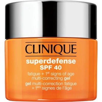 Clinique Superdefense SPF 40 Fatigue + 1st Signs of Age Multi Correcting Gel хидратиращ гел против първите признаци на стареене на кожата за жени 50 мл