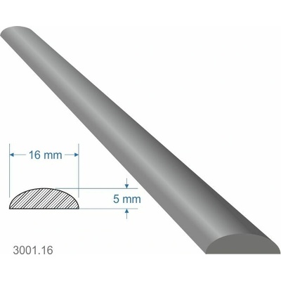 DOPREDAJ Pásovina oblá D, 16 x 5 x 2000 mm, mäkká