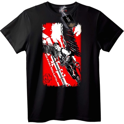 NOONEBRAND Тениска Крилат Воин Червен - 4XL, White