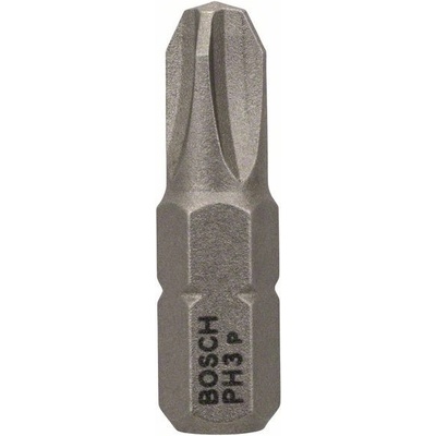 Bit BOSCH Skrutkovací PH3, 25 mm, 1/4" šesťhranná stopka ISO 1173 C6.3, extra tvrdý - PH3 25mm 2608521220