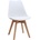 TopMebel Трапезен стол Viva TopMebel PP - PU в бял цвят 48.5x54x80cm