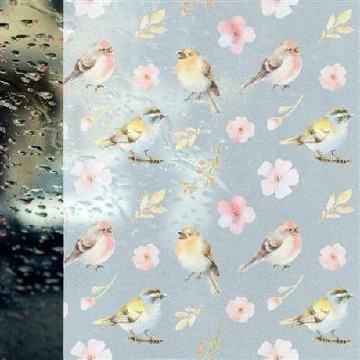 GEKKOFIX 14152 Statická fólie SPRING BIRDS statické tapety 45 cm x 15 m