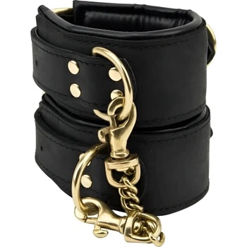 Loving Joy Луксозни белезници от естествена кожа Bound Noir