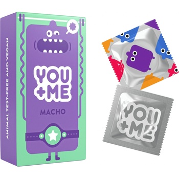 You Me Macho kondomy se stimulujícími vroubky 12 ks