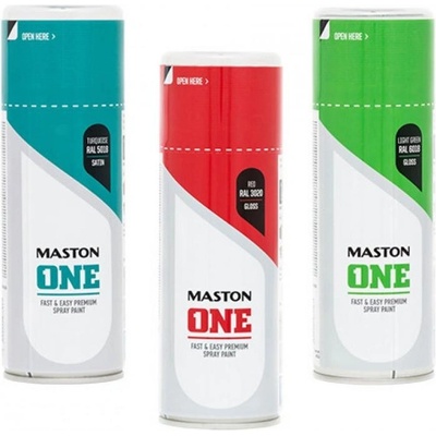MASTON® ONE sprejPAINT akrylová 400 ml Black lesk