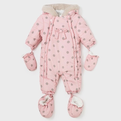 Mayoral Космонавт в розово покрит с точки за новородено момиче Майорал