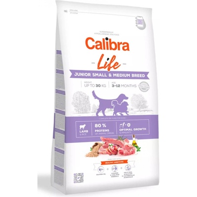 Calibra Dog Life Junior Small & Medium Breed Lamb 24 kg