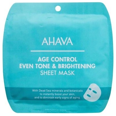 AHAVA Age Control Even Tone & Brightening Sheet Mask изсветляваща и хидратираща маска за лице 17 гр за жени