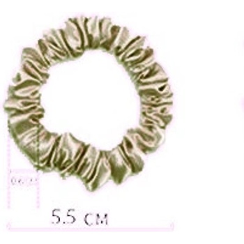 Různobarevné gumičky do vlasů 1 ks, WHITE ORCHID Barva hedvábí: světlá šampaň