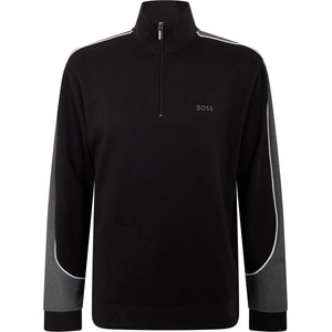 HUGO BOSS Поларена блуза Boss Mens BW Tracksuit 1/4-Zip Cotton Fleece Top - Black 001