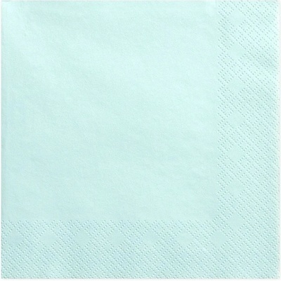 PartyDeco ubrousky jednobarevné tyrkysové 33x33cm 20ks