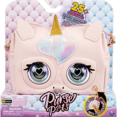 Spin Master Purse Pets Interaktívna taška Peňaženka Domáce zvieratá Glamicorn s očami a zvukmi