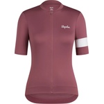 Rapha Дамска фланелка с къс ръкав за колоездене Rapha Women's Core Jersey Cycling jersey - Rose Brown / White - размер XS (156-2650-1311)