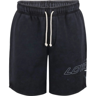 Loyalti Поларени къси панталони Loyalti Men's Moto Fleece Jogger Shorts - Washed Black