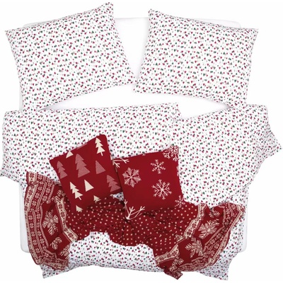 SCANquilt Obliečky jersey stromčeky 140x200 70x90