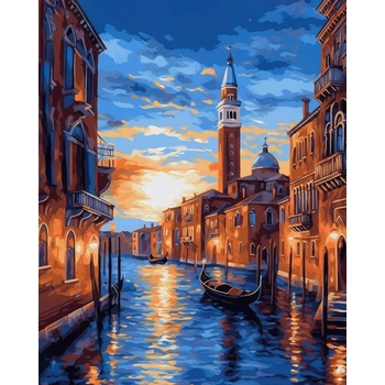 ZUTY Obrazy na stenu - Benátky pri západe slnka Rámovanie: vypnuté plátno na rám, Rozmer: 40x50 cm