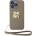 DKNY Калъф DKNY PU Leather Stack Logo Wrist Strap за iPhone15 Pro Max, DKHCP15XPBSWSE, Бежов (DKHCP15XPBSWSE)