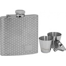 Sada ploskačka Hexagon + 2 poháriky