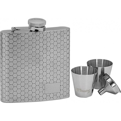 Sada ploskačka Hexagon + 2 poháriky