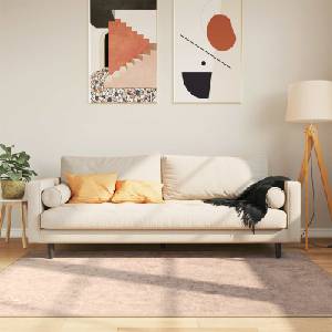 vidaXL Каса за килим MARSA Пясък 120 x 170 cm Полиестер и PVC (42023126)