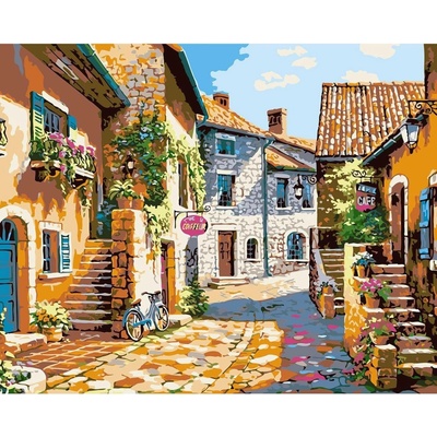 Norimpex diamantové malování Kamenná ulička v Itálii 30 x 40 cm
