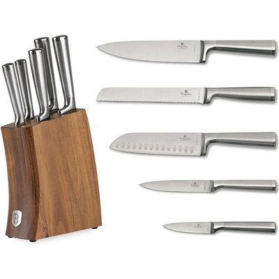 Berlingerhaus BH 3124 Bamboo so stojanom Stainless steel 6 ks